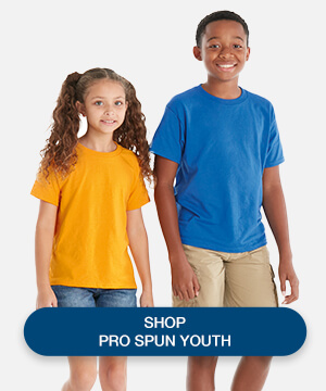Delta Pro Spun Youth Short Sleeve wholesale blank T-Shirt
