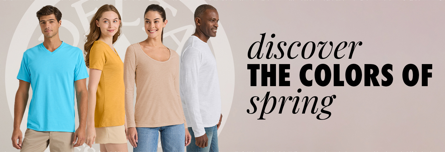 Discover the colors of Spring with Delta Apparel