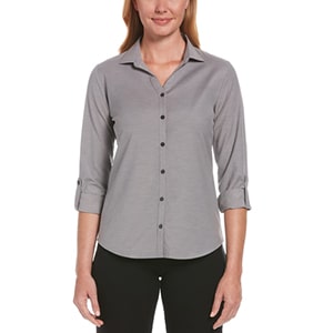 Perry Ellis blank woven shirts in bulk for women decorate with Your Logo for Corporate or promotional gifts