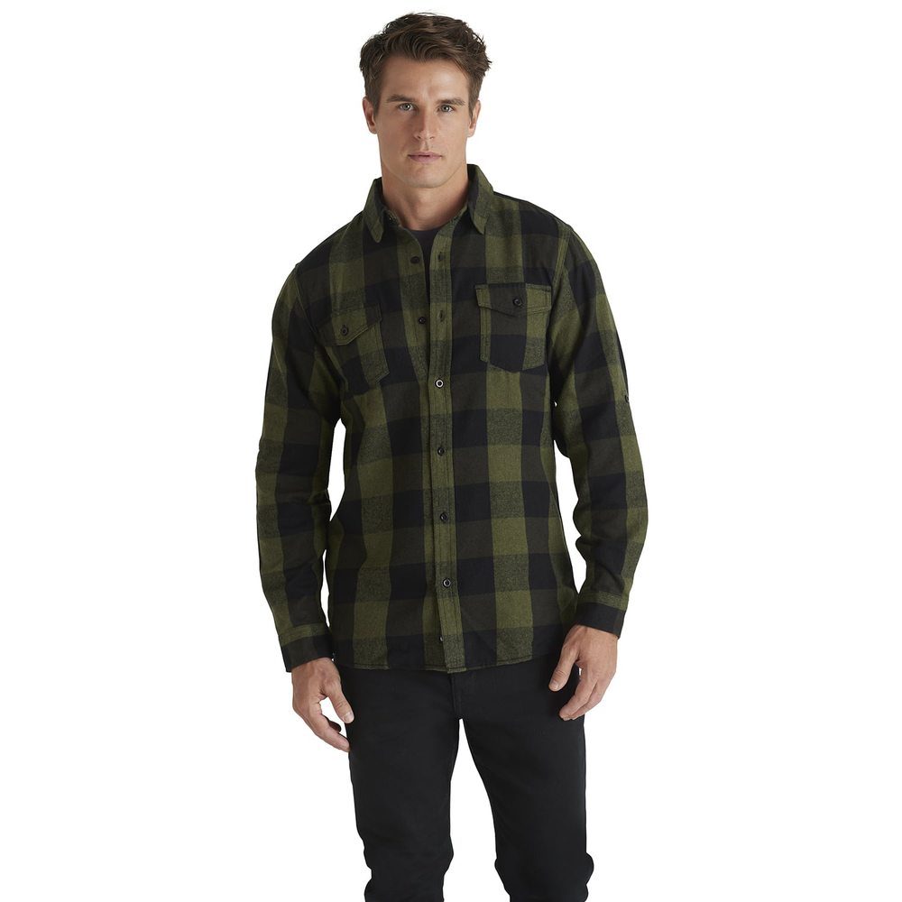 Burnside Men's Plaid Flannel Shirt