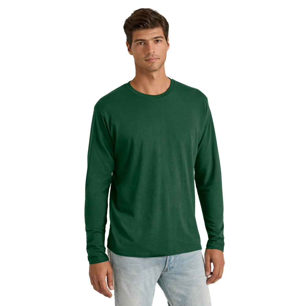 Delta Platinum Adult CVC Long Sleeve Crew Neck Tee