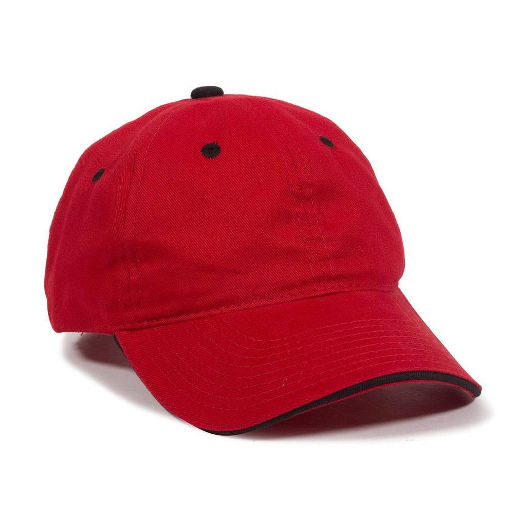 Outdoor Cap Unstructured Brushed Twill Sandwich Cap | Delta Apparel