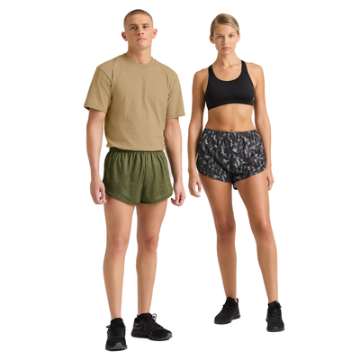 Man and woman facing forward wearing different colors of 1017MU