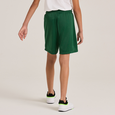 boy facing backwards wearing green shorts B058
