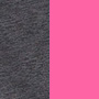 Grey Heather/Neon Pink