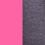 Grey Heather/Neon Pink