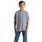 delta ringspun youth retail fit snow heather tee  